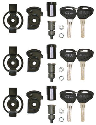 Givi 3 piece security lock sets -givi-Motomail - New Zealands Motorcycle Superstore