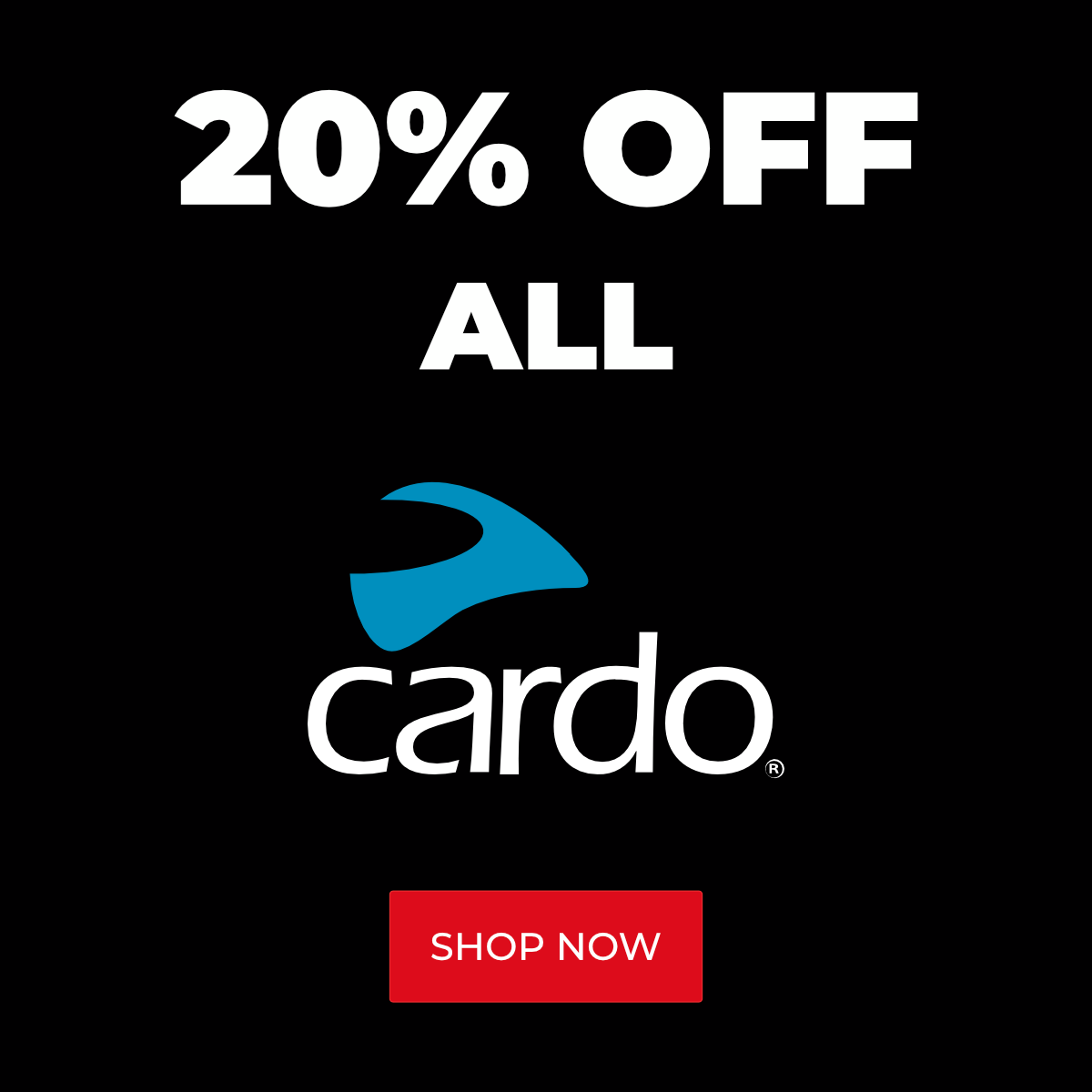 20% Off All Cardo Intercoms