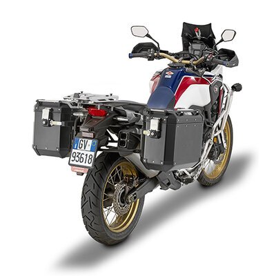 Givi Trekker Outback Panniers 37L Right 48L Left Pair Black-luggage-Motomail - New Zealands Motorcycle Superstore