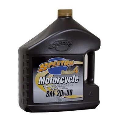 SPECTRO Golden 4 Semi-Synthetic 20W50 - 4 Litre-engine oil-Motomail - New Zealands Motorcycle Superstore