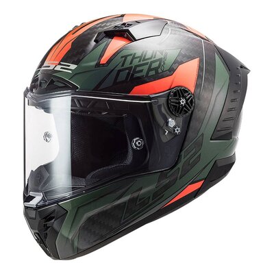LS2 FF805C Thunder Carbon Helmet - Graphics-helmets-Motomail - New Zealands Motorcycle Superstore