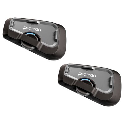 Cardo Freecom 4X Bluetooth Intercom Headset - Duo Pack-helmet accessories-Motomail - New Zealands Motorcycle Superstore