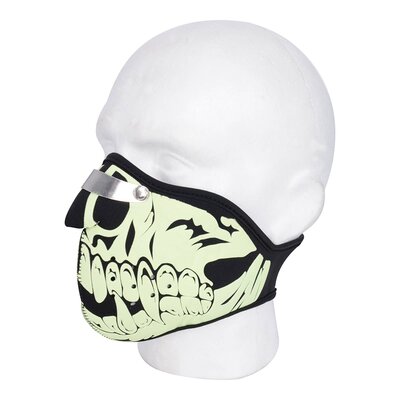 Oxford Neoprene Face Mask - Skull-mens road gear-Motomail - New Zealands Motorcycle Superstore