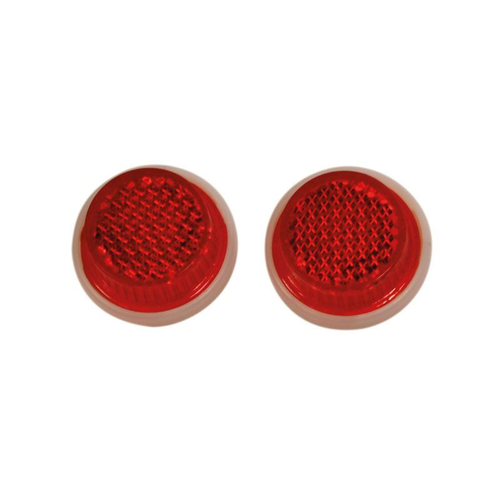 Oxford Red Reflectors - 20mm Pair