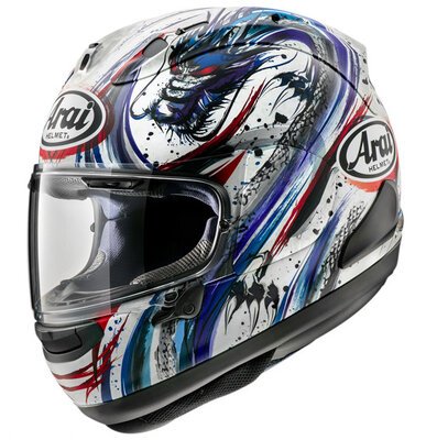 Arai RX-7V EVO Helmet - Graphics-helmets-Motomail - New Zealand's Motorcycle Superstore