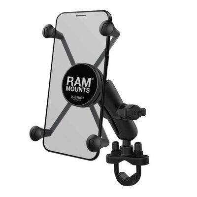 RAM X-GRIP LARGE PHONE MOUNT WITH HANDLEBAR U-BOLT BASE-accessories and tools-Motomail - New Zealands Motorcycle Superstore