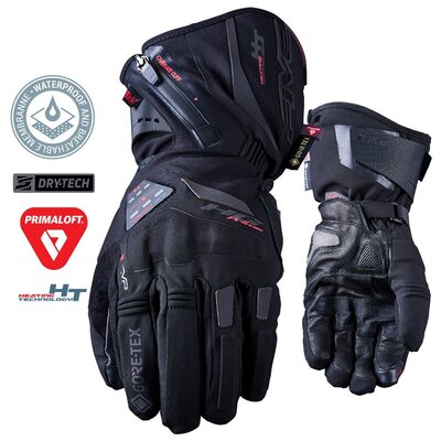 Five HG Prime GTX Heated Gloves-mens road gear-Motomail - New Zealands Motorcycle Superstore