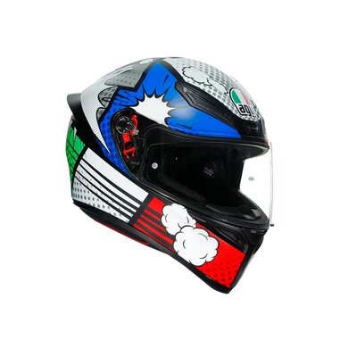 AGV K1 Bang Italy Blue-helmets-Motomail - New Zealands Motorcycle Superstore