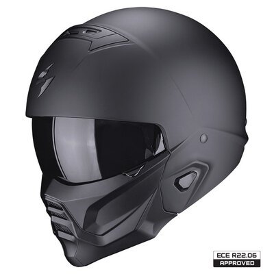 Scorpion EXO-Combat 2 Helmet-open face-Motomail - New Zealands Motorcycle Superstore