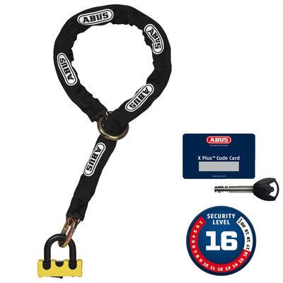 Abus Granit Power XS67 + 12KS Black Loop Lock and Chain-chains-Motomail - New Zealand's Motorcycle Superstore
