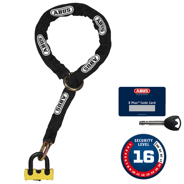 Abus Granit Power XS67 + 12KS Black Loop Lock and Chain