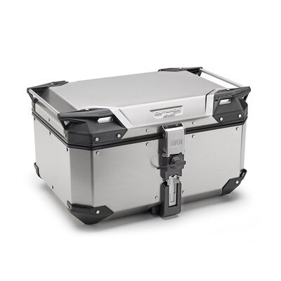 Givi Trekker Outback EVO 58 lt Top Box Silver-luggage-Motomail - New Zealand's Motorcycle Superstore