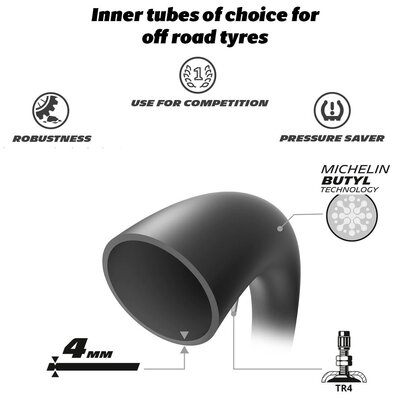 Michelin 90/90-21 (80/100) Tube Offroad UHD-michelin-Motomail - New Zealand's Motorcycle Superstore