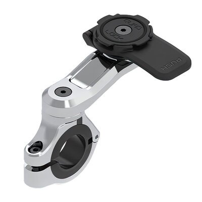 Quad Lock Motorcycle Handlebar Mount PRO CHROME-phone mounts-Motomail - New Zealand's Motorcycle Superstore