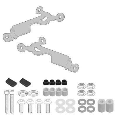 GIVI Fitting Kit 2166A HONDA CB750 Hornet '23->-fitting kits-Motomail - New Zealand's Motorcycle Superstore
