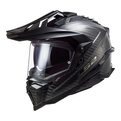 LS2 MX701 Explorer Gloss Carbon Helmet-adventure-Motomail - New Zealand's Motorcycle Superstore