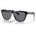 Oakley Frogskins Sunglasses - Polished Black Frame with Grey Lens