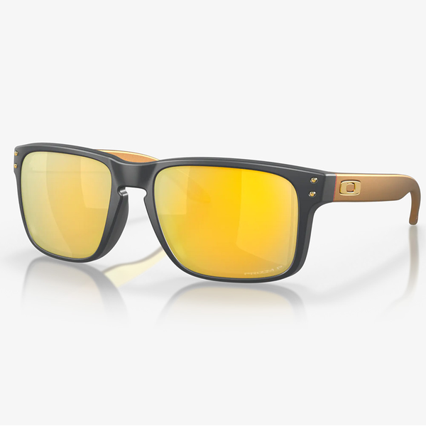 Oakley Holbrook Sunglasses - Matte Carbon Frame with PRIZM 24K Polarized Lens