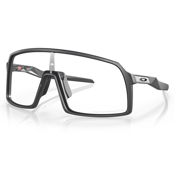 Oakley Sutro Sunglasses - Matte Carbon Frame with Clear-Black Photochromic Lens