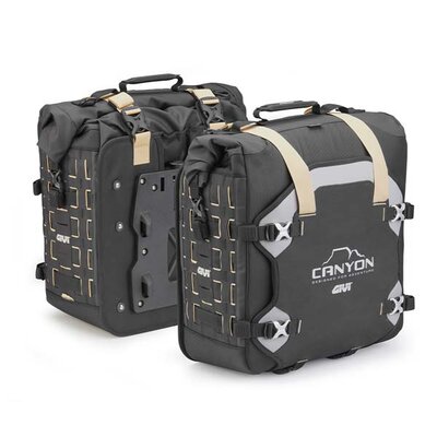 Givi GRT709B Pannier Bags with M.O.L.L.E System (pair)-panniers-Motomail - New Zealand's Motorcycle Superstore