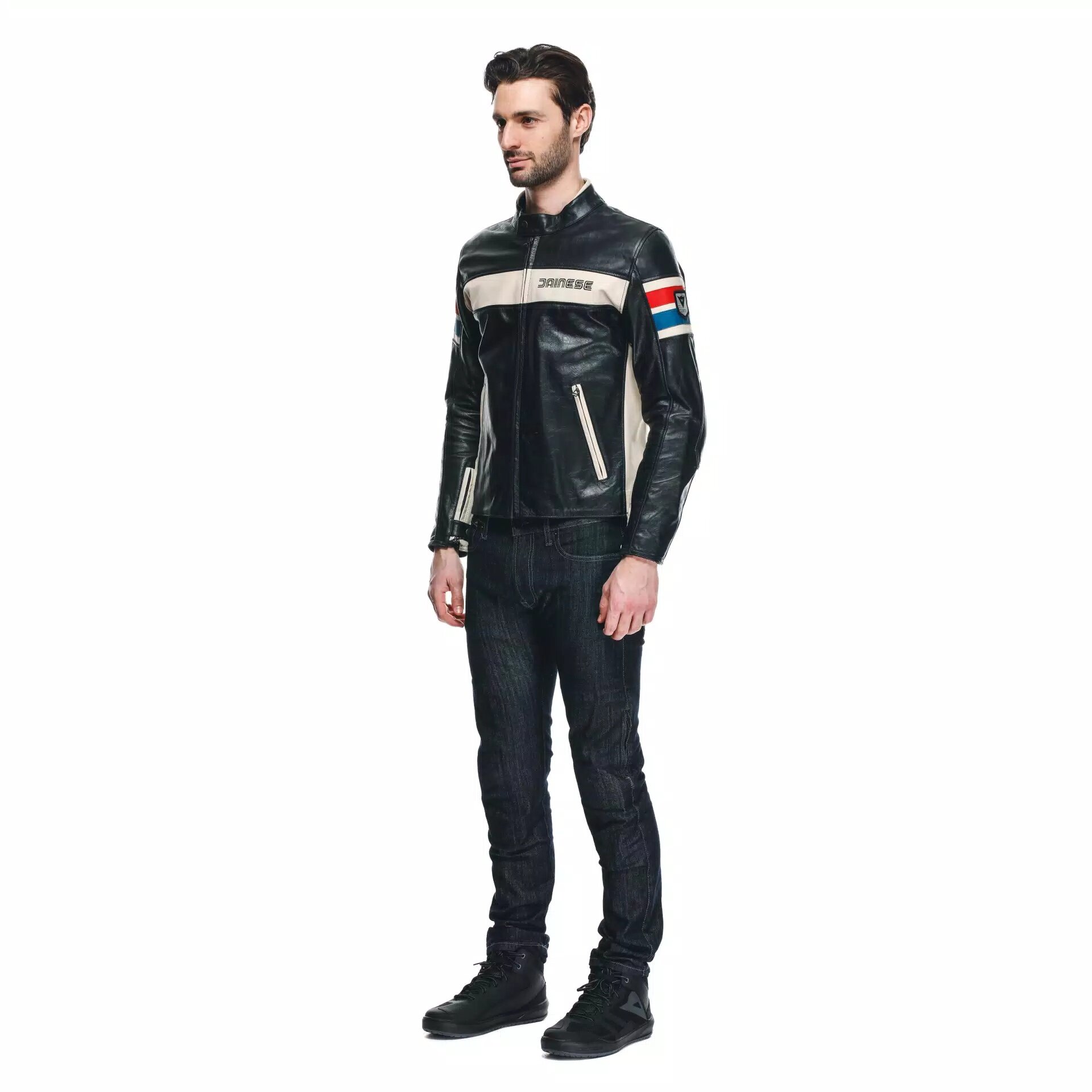 Dainese HF D1 Leather Jacket - Men's Motorcycle Jackets | Motomail