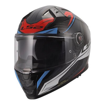 LS2 FF811 Vector II Carbon Helmet - Graphics-helmets-Motomail - New Zealand's Motorcycle Superstore