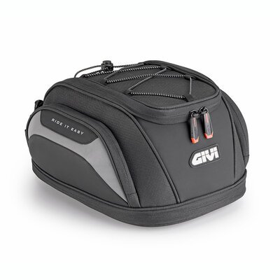 Givi EASY07 Seatlock Saddle Bag – 11–14L Expandable, Tanklock Compatible-luggage-Motomail - New Zealand's Motorcycle Superstore