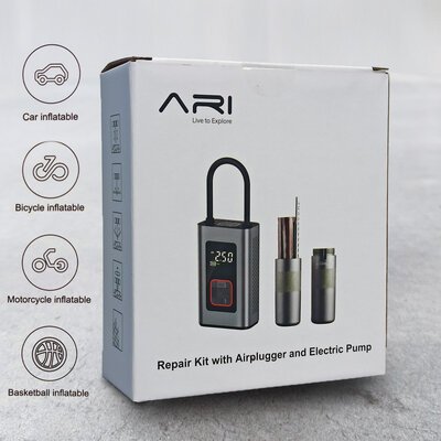 ARI Tyre Repair Kit with Airplugger and Electric Pump-accessories and tools-Motomail - New Zealand's Motorcycle Superstore