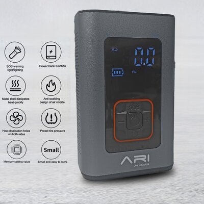 ARI Electric Tyre Pump-tyre pumps-Motomail - New Zealand's Motorcycle Superstore