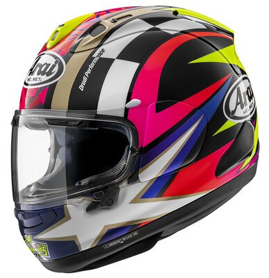 Arai RX-7V EVO Helmet - Graphics-helmets-Motomail - New Zealand's Motorcycle Superstore