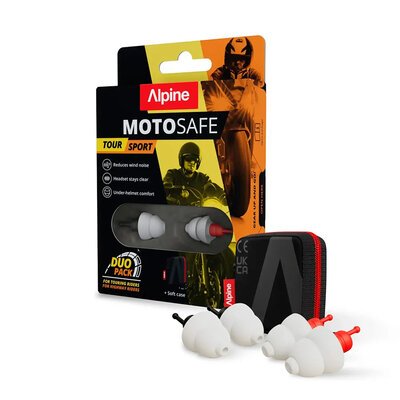 Alpine MotoSafe Duo Tour / Sport Earplugs-helmet accessories-Motomail - New Zealand's Motorcycle Superstore