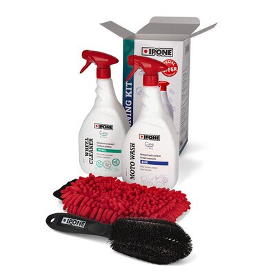 Ipone Motorcycle Cleaning Kit-accessories and tools-Motomail - New Zealand's Motorcycle Superstore