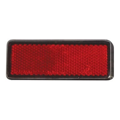Oxford Red Rectangular Reflectors (Pair)-accessories and tools-Motomail - New Zealand's Motorcycle Superstore