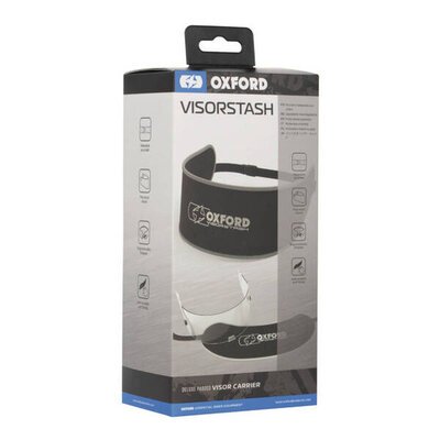 Oxford Visor Stash XL Deluxe Padded Visor Carrier-helmet accessories-Motomail - New Zealand's Motorcycle Superstore