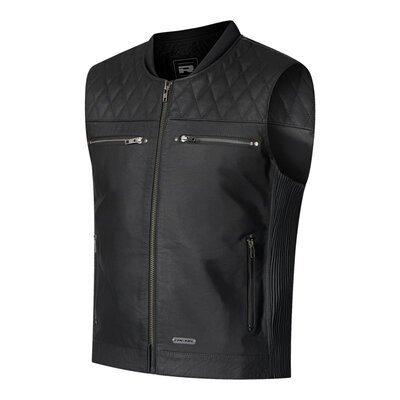 Richa Dusk Gilet Leather Vest-mens road gear-Motomail - New Zealand's Motorcycle Superstore