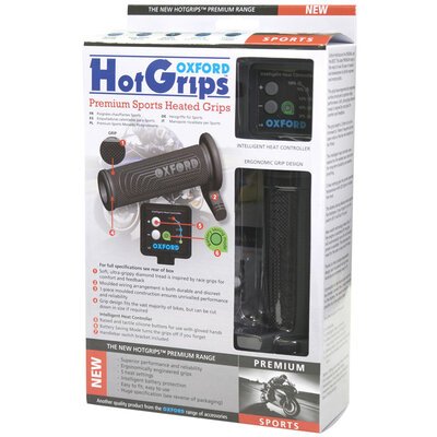 Oxford Premium Sports Hot Grips-accessories and tools-Motomail - New Zealands Motorcycle Superstore