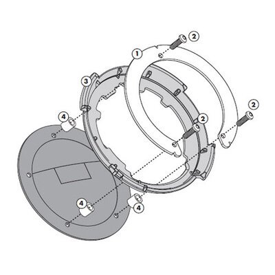 Givi Tanklock Flange BF28-givi tanklock flanges-Motomail - New Zealand's Motorcycle Superstore