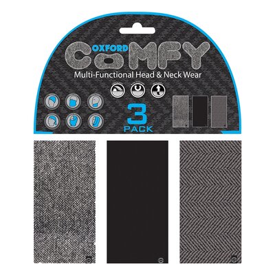 Oxford Comfy Neck Wear 3 Pack-mens road gear-Motomail - New Zealands Motorcycle Superstore