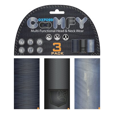 Oxford Comfy Neck Wear 3 Pack-mens road gear-Motomail - New Zealands Motorcycle Superstore