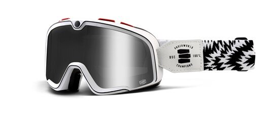 100% Barstow Goggles ホワイト/グレー 100% Barstow Death Spray Goggles - Urban Style Motorcycle