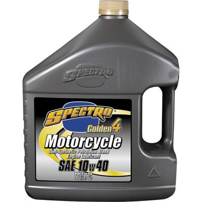 SPECTRO Golden 4 Semi-Synthetic 10W40 - 4 Litre-engine oil-Motomail - New Zealands Motorcycle Superstore