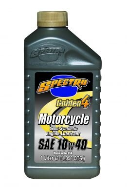 SPECTRO 'Golden 4' Semi-Synthetic 10W40 - 1 Litre-engine oil-Motomail - New Zealands Motorcycle Superstore